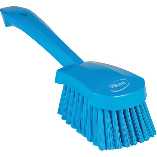 Brosse &agrave; r&eacute;curer avec manche court, Soies Doux, Longueur de 10-1/2", Bleu Nia-Chem Ltd.