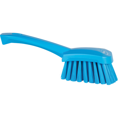 Brosse &agrave; r&eacute;curer avec manche court, Soies Doux, Longueur de 10-1/2", Bleu Nia-Chem Ltd.