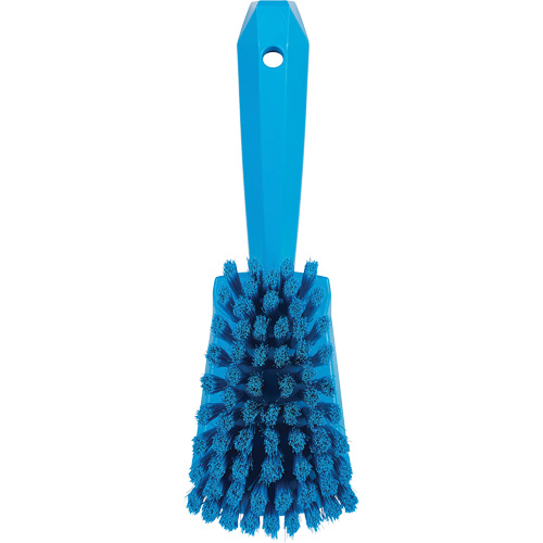 Brosse &agrave; r&eacute;curer avec manche court, Soies Doux, Longueur de 10-1/2", Bleu Nia-Chem Ltd.