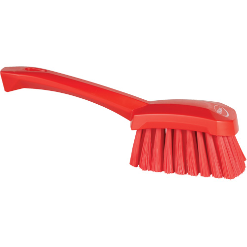 Short-Handled Washing Brush, Soft Bristles, 10-1/2" Long, Red Nia-Chem Ltd.