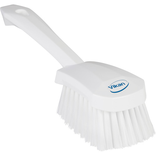 Brosse &agrave; r&eacute;curer avec manche court, Soies Doux, Longueur de 10-1/2", Blanc Nia-Chem Ltd.