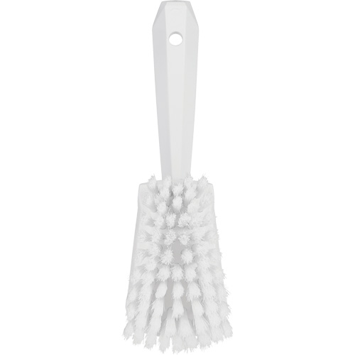 Brosse &agrave; r&eacute;curer avec manche court, Soies Doux, Longueur de 10-1/2", Blanc Nia-Chem Ltd.