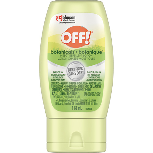 Off!&reg; Botanicals&reg; Insect Repellent, DEET Free, Lotion, 118 g Nia-Chem Ltd.