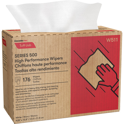 Pro Tuff-Job&reg; High Performance Spunlace Wipers, All-Purpose, 12-1/2" L x 9-1/4" W Nia-Chem Ltd.