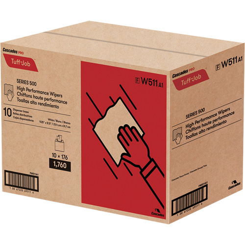 Pro Tuff-Job&reg; High Performance Spunlace Wipers, All-Purpose, 12-1/2" L x 9-1/4" W Nia-Chem Ltd.