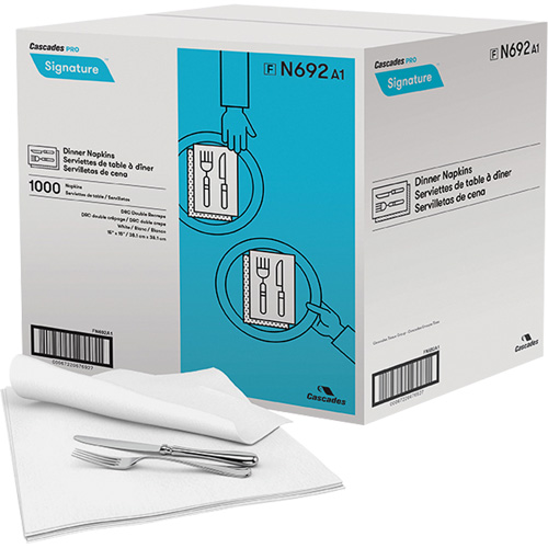 Serviettes de table Pro Signature, 1 pli, 15" x 15" Nia-Chem Ltd.