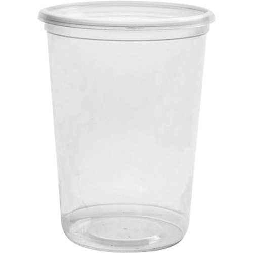 Magik 32 oz. Clear Deli Container without Lid, Plastic, Round Nia-Chem Ltd.
