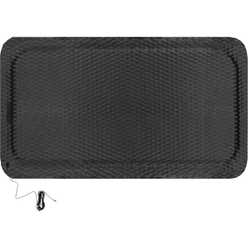 Ensemble de tapis conductible Hog Heaven, 3' la x 5' lo, 7/8" &eacute;paisseur, Noir, Nitrile Nia-Chem Ltd.