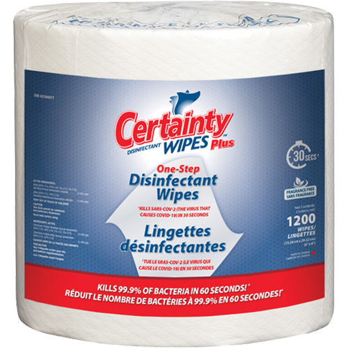 Lingettes d&eacute;sinfectantes, 8" x 6", 1200 lingettes Nia-Chem Ltd.