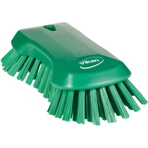 Brosse &agrave; main, Soies Tr&egrave;s ferme, Longueur de 9-1/10", Vert Nia-Chem Ltd.