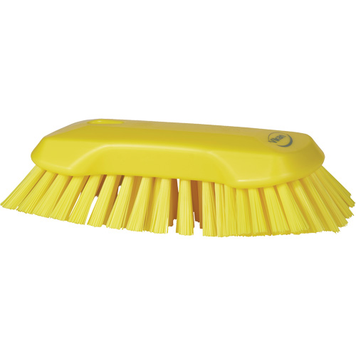 Hand Brush, Extra Stiff Bristles, 9-1/10" Long, Yellow Nia-Chem Ltd.
