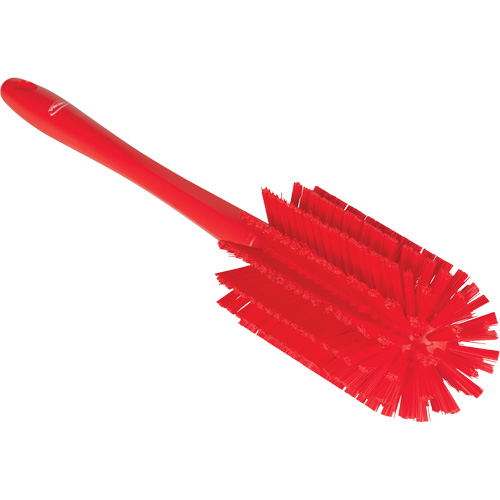 Medium Brush with Handle, Stiff Bristles, 17" Long, Red Nia-Chem Ltd.
