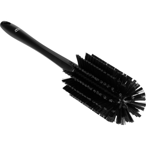 Medium Brush with Handle, Stiff Bristles, 17" Long, Black Nia-Chem Ltd.