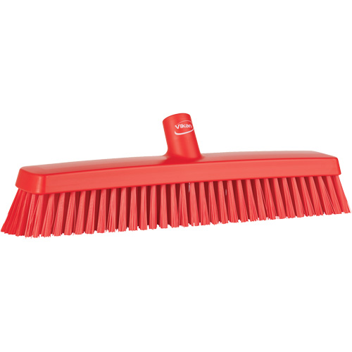 T&ecirc;te de balai-brosse, Crins Fin/Ferme, 16-1/2", Polyester/Polypropyl&egrave;ne, Rouge Nia-Chem Ltd.