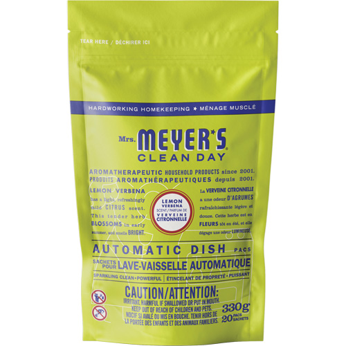 Sachets de d&eacute;tergent pour lave-vaisselle automatique Mrs. Meyer's Clean Day, Capsules, 330 g, Verveine citronnelle Nia-Chem Ltd.