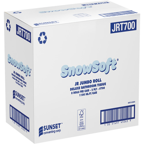 Snowsoft Deluxe Bathroom Tissue, Jumbo Roll, 2 Ply, White Nia-Chem Ltd.