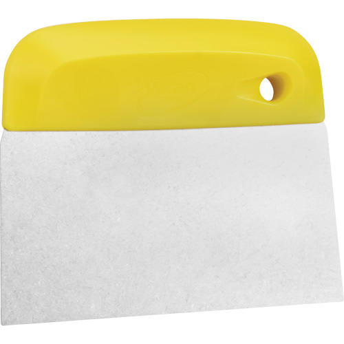 Flexible Stainless Steel Dough Cutter/Scraper, Yellow, 4-1/2" W x 5-3/4" L Nia-Chem Ltd.