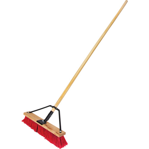 Balai-brosse &agrave; manche renforc&eacute;, 18", Moyen, Soies PVC Nia-Chem Ltd.