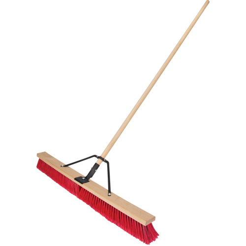 Balai-brosse &agrave; manche renforc&eacute;, 36", Moyen, Soies PVC Nia-Chem Ltd.