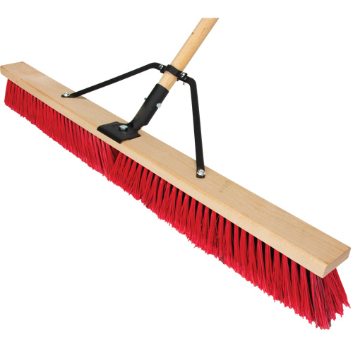 Balai-brosse &agrave; manche renforc&eacute;, 36", Moyen, Soies PVC Nia-Chem Ltd.