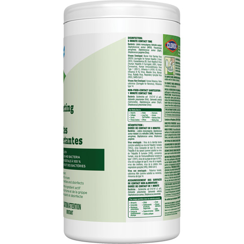 Lingettes d&eacute;sinfectantes EcoClean, 75 lingettes Nia-Chem Ltd.