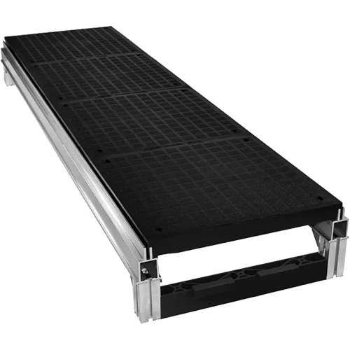 FOUNDATION Smooth Modular Aluminum Work Platform Kit, 18" W x 72" D, 400 lbs. Capacity, All-Welded Nia-Chem Ltd.