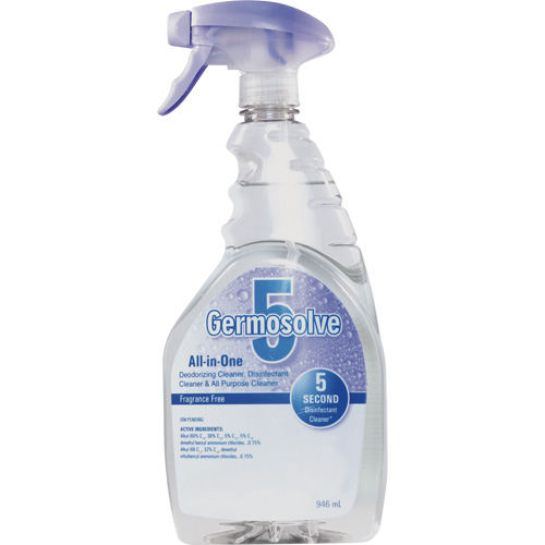 D&eacute;sinfectant et d&eacute;sodorisant Germosolve 5, 946 ml, Bouteille &agrave; g&acirc;chette Nia-Chem Ltd.