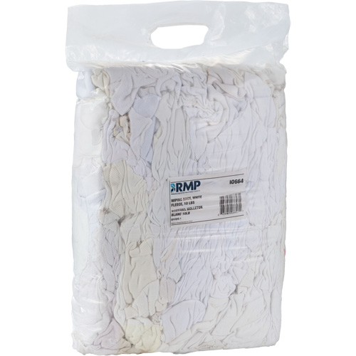 Wiper Rags, Fleece, White, 10 lbs. Nia-Chem Ltd.