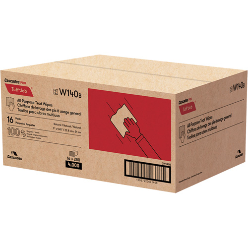 PRO Tuff-Job&reg; Teat Wipes, All-Purpose, 10-1/4" L x 9-1/8" W Nia-Chem Ltd.