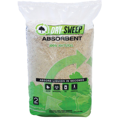 Absorbant naturel biod&eacute;gradable Dry Sweep, Sac, 22 lb (10 kg) Nia-Chem Ltd.