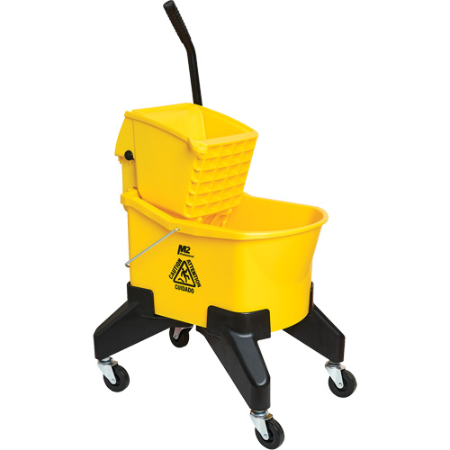 Grizzly Mop Wringer & Bucket, Down Press, 8 US Gal. (32 Quart), Yellow Nia-Chem Ltd.
