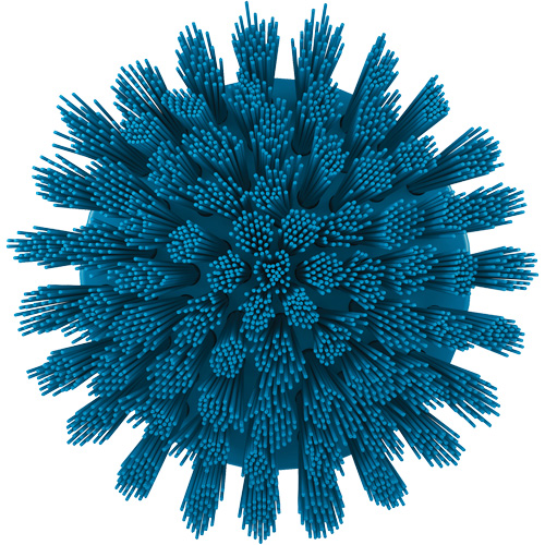 Brosse ronde HyDrive pour perceuse, Soies Tr&egrave;s ferme, Longueur de 3-1/10", Bleu Nia-Chem Ltd.