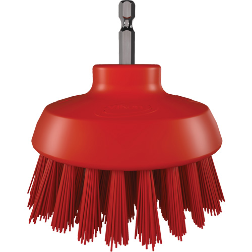 HyDrive Round Drill Brush, Extra Stiff Bristles, 3-1/10" Long, Red Nia-Chem Ltd.