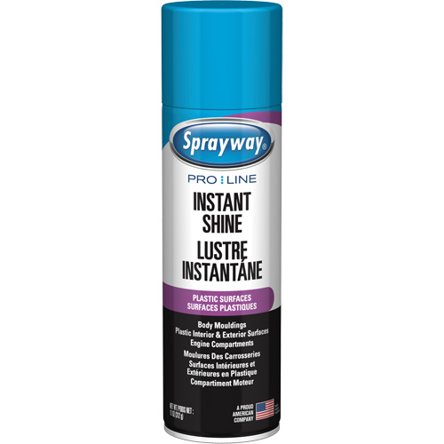 Brillant instantan&eacute; Pro Line pour surfaces en plastique, 11 oz, Canette a&eacute;rosol Nia-Chem Ltd.