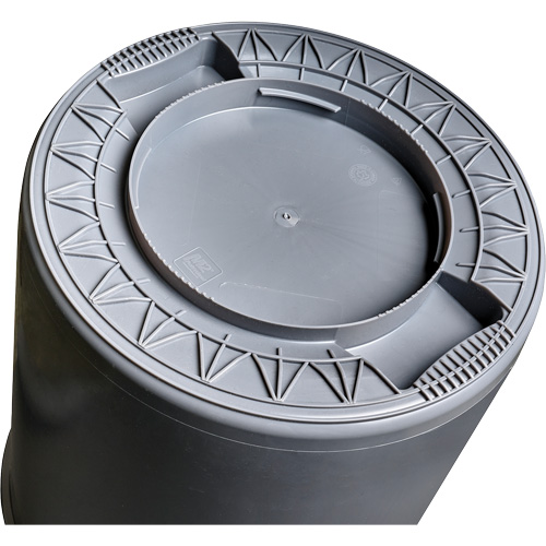 Grey Titan Garbage Container, Plastic, 20 US gal. Nia-Chem Ltd.