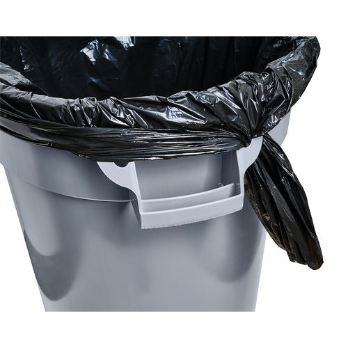 Contenant gris Titan pour d&eacute;chets, Plastique, 32 gal. US Nia-Chem Ltd.