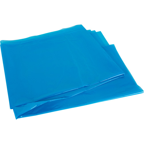 Industrial Garbage Bags, Strong, 35" W x 50" L, 0.9 mils, Blue, 194 L (44 Gal.) Capacity Nia-Chem Ltd.