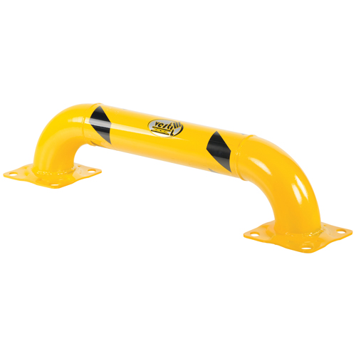 Garde-corps &agrave; profil bas pour rayonnages, 3' la x 0,75' h, Jaune Nia-Chem Ltd.