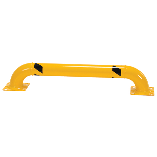 Garde-corps &agrave; profil bas pour rayonnages, 4' la x 0,75' h, Jaune Nia-Chem Ltd.