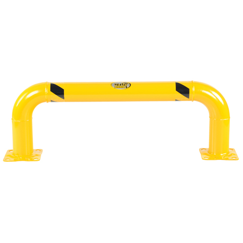 Garde-corps &agrave; profil bas pour rayonnages, 4' la x 1,4' h, Jaune Nia-Chem Ltd.