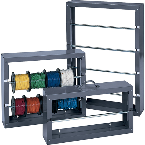 SUPPORT BOBINES DE FILMETALLIQUE (2 TIGES), De base, 6" la x 26-1/8" p x 21-1/2" h Nia-Chem Ltd.