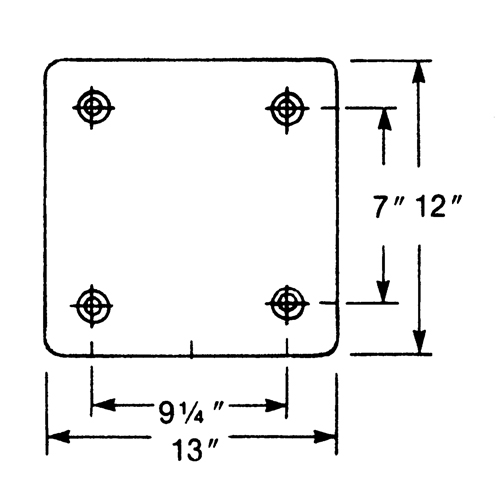 Molded Rubber Dock Guards, Rubber, 13" W x 4" D x 12" H Nia-Chem Ltd.