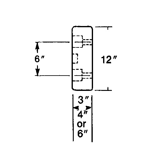 Molded Rubber Dock Guards, Rubber, 30" W x 4" D x 10" H Nia-Chem Ltd.