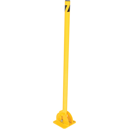 Butoirs repliables, Acier, 42" h x 1-3/4" la, Jaune Nia-Chem Ltd.