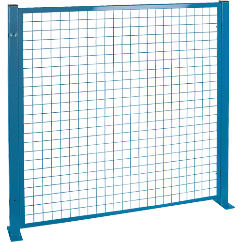 Protecteurs de p&eacute;rim&egrave;tre - Style treillis m&eacute;tallique, 4' h x 4' la, Bleu Nia-Chem Ltd.