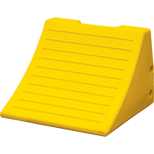 Heavy-Duty Wheel Chocks, Polyurethane, Safety Yellow, 15-1/10" W x 15" D x 11" H Nia-Chem Ltd.