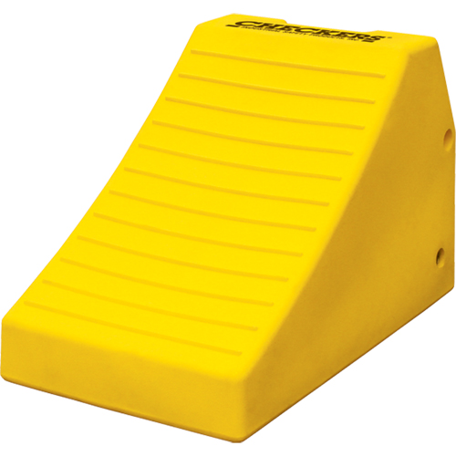 Heavy-Duty Wheel Chocks, Polyurethane, Safety Yellow, 14-1/2" W x 24-3/5" D x 16" H Nia-Chem Ltd.
