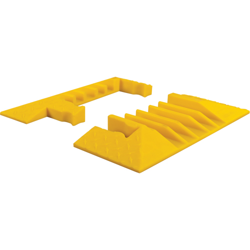 Yellow Jacket&reg; 5-Channel Heavy Duty Cable Protector - End Caps Nia-Chem Ltd.