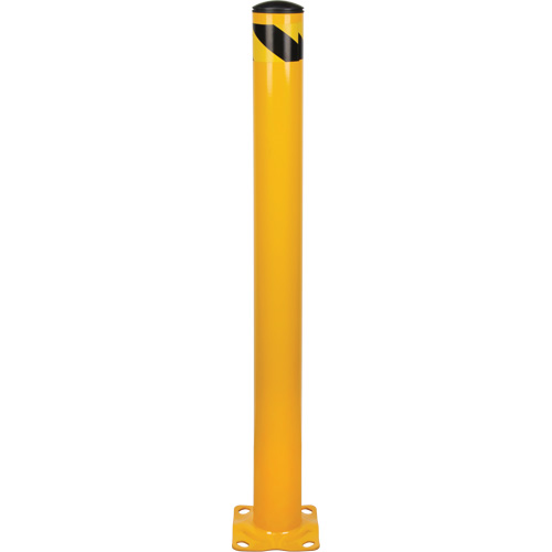 Bollard, Steel, 48" H x 4-1/2" W, Yellow Nia-Chem Ltd.