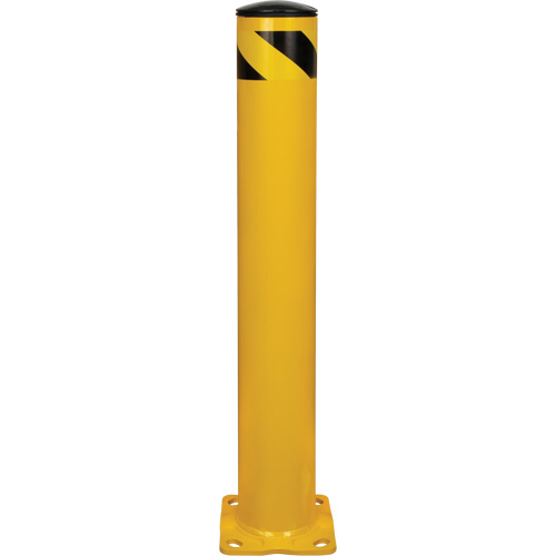 Safety Bollard, Steel, 36" H x 5-1/2" W, Yellow Nia-Chem Ltd.